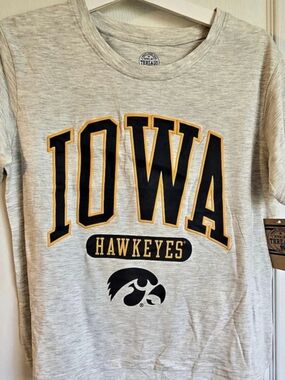 Rivalry Threads Iowa Hawkeyes Graphic Tee Gray Medium